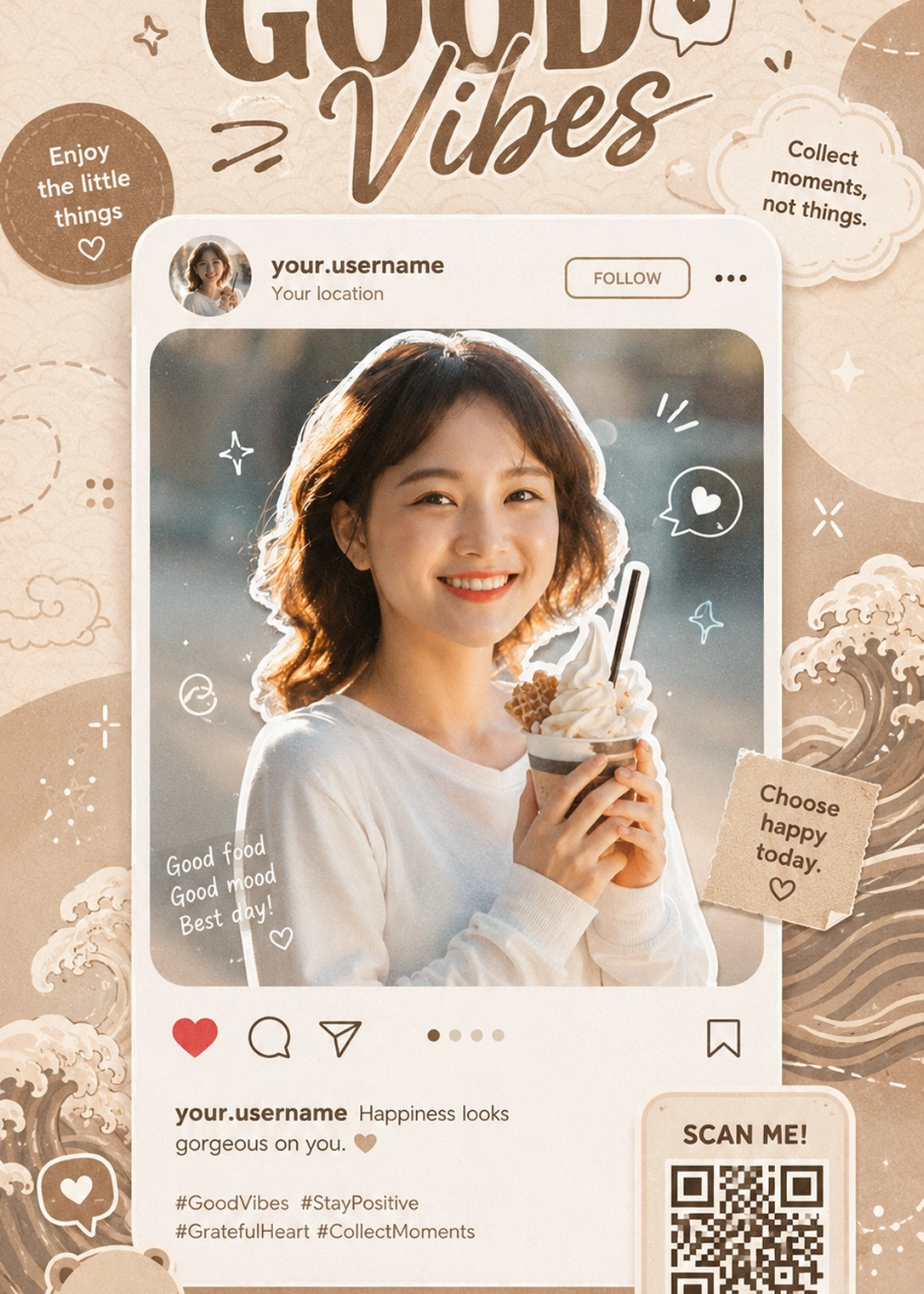 Cute Social-Media Editorial Poster