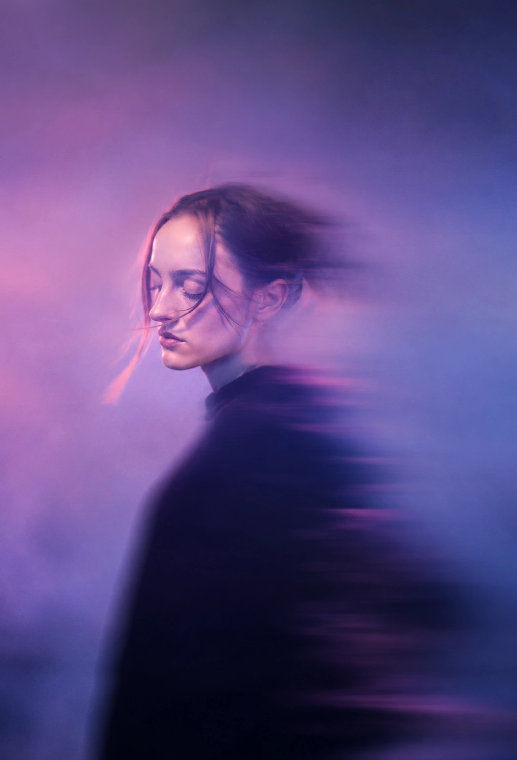 Dreamy Cinematic Motion-Blur Portrait