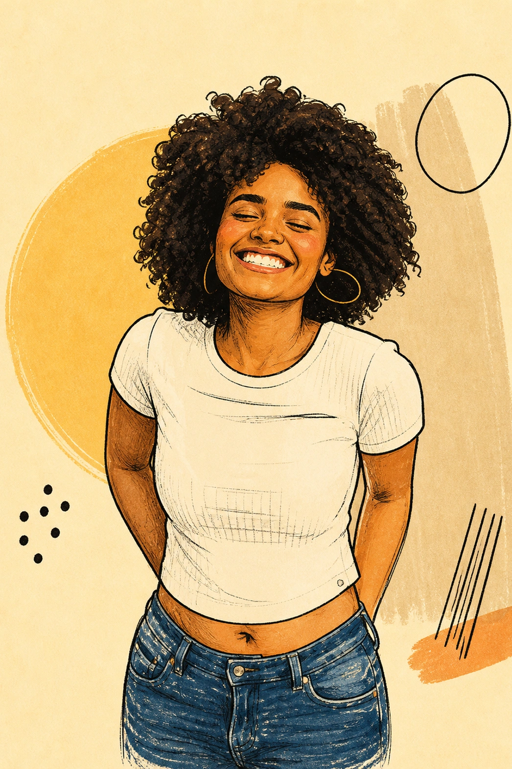Hand-Drawn Minimal Sketch Portrait