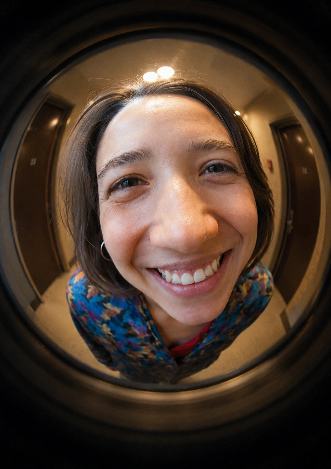 Peephole Fisheye Cinematic Portrait
