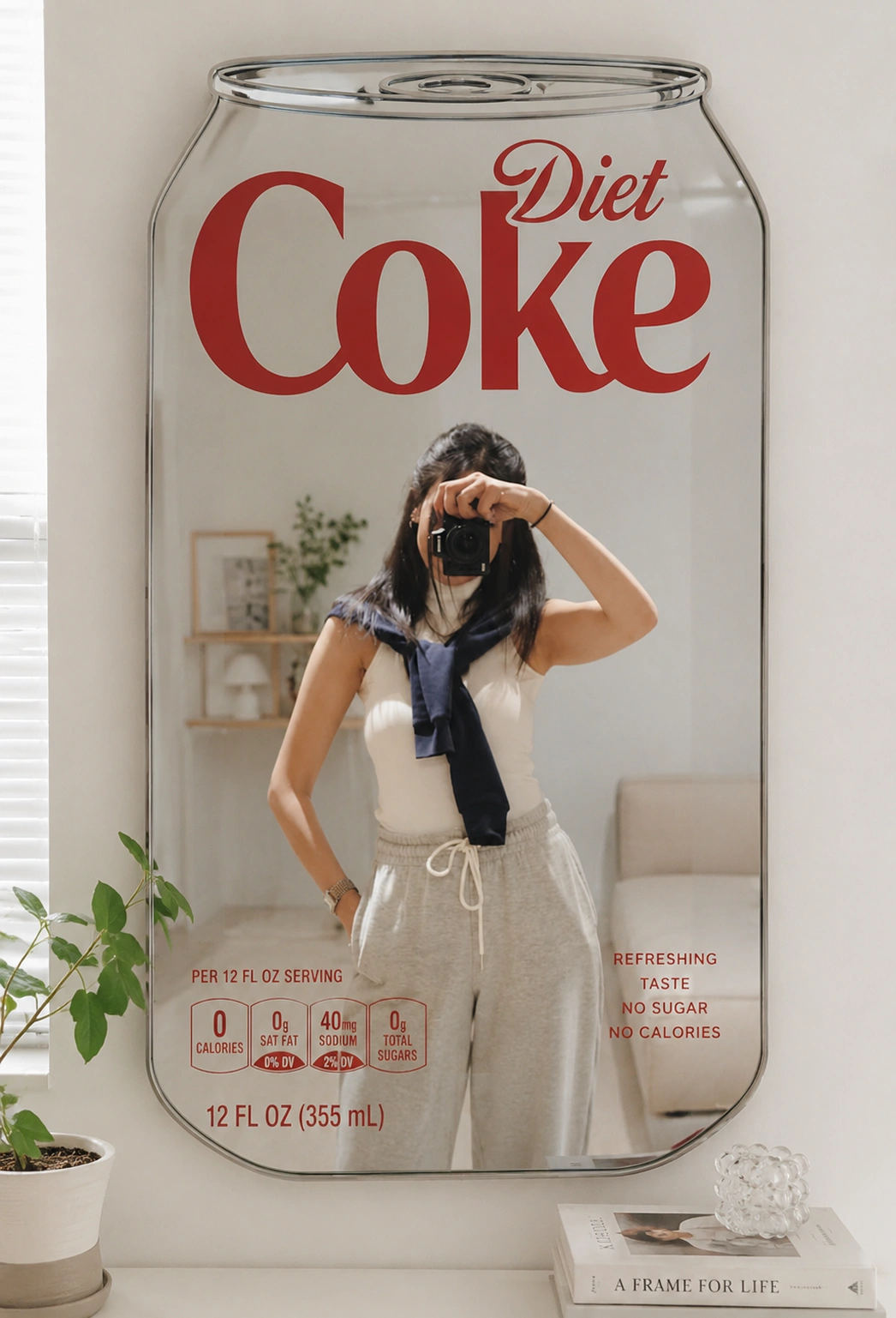 Soda-Can Mirror Selfie Portrait